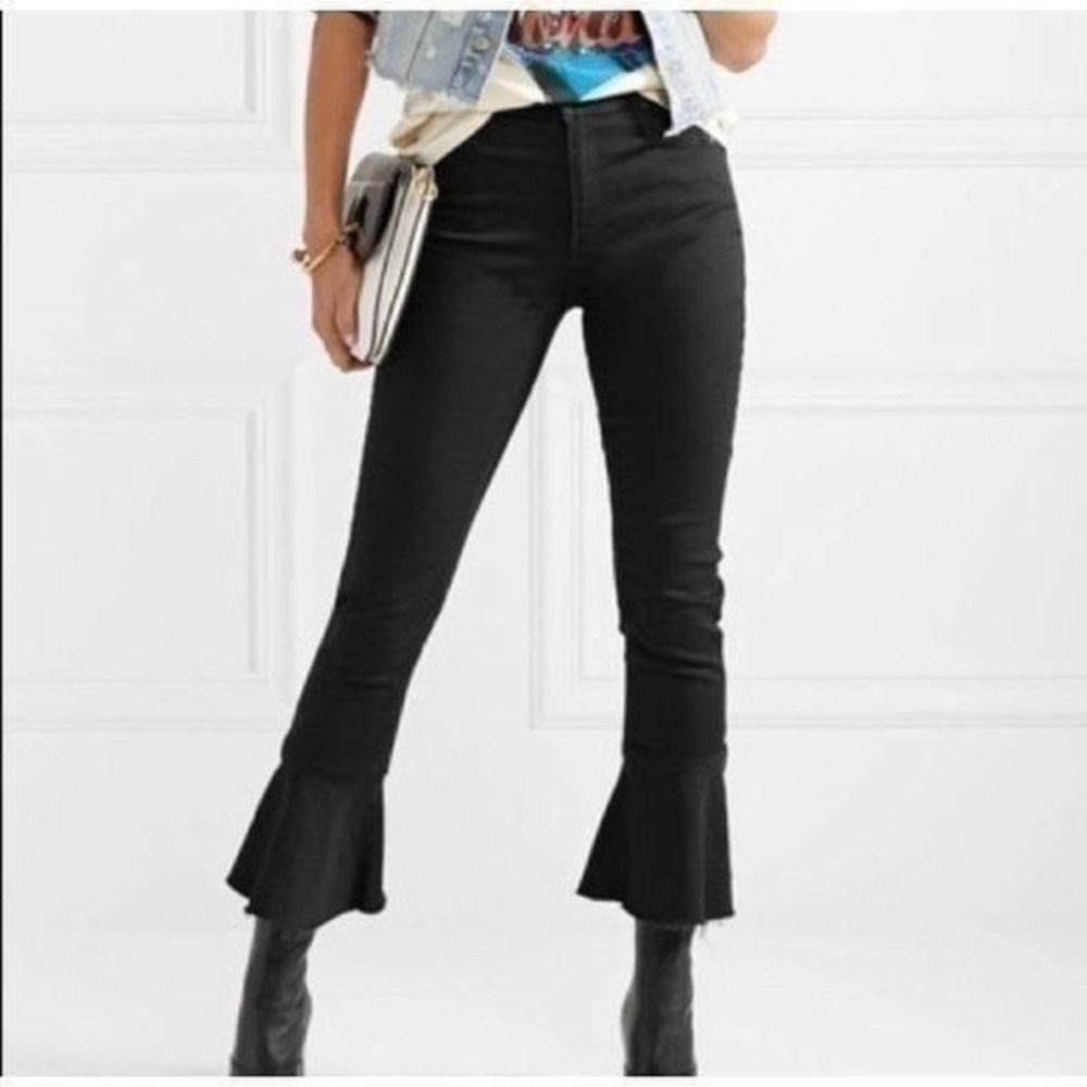 Mother Denim 24" Cha Chas‎ Black